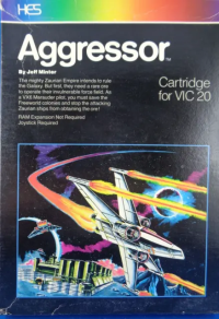 Aggressor Vic-20 US box art